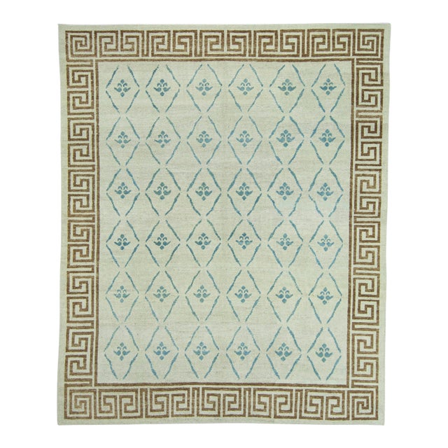 Turkish Oushak Rug 8'5" x 10'3" #19533 For Sale