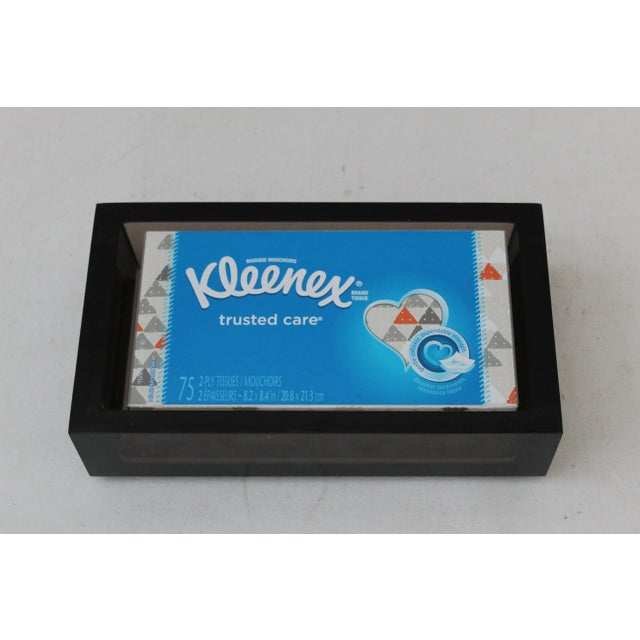 1970s Halston Style Smoke Lucite Tissue Box Holder Cachepot For Sale - Image 5 of 6