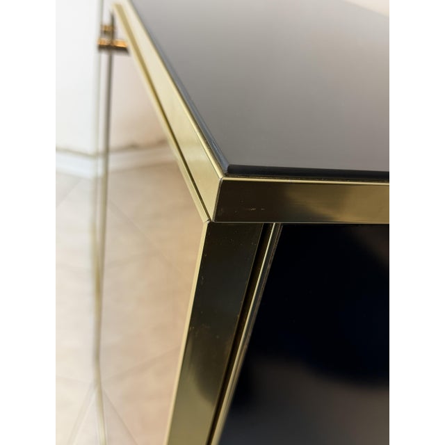 Gold Mirrored Glass and Brass Storage Units attributed to Renato Zevi, 1970s, Set of 2 For Sale - Image 16 of 18