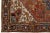 1920s 20th Century Rust Antique Heriz Wool Rug Handmade With Medallion Motif For Sale - Image 5 of 9