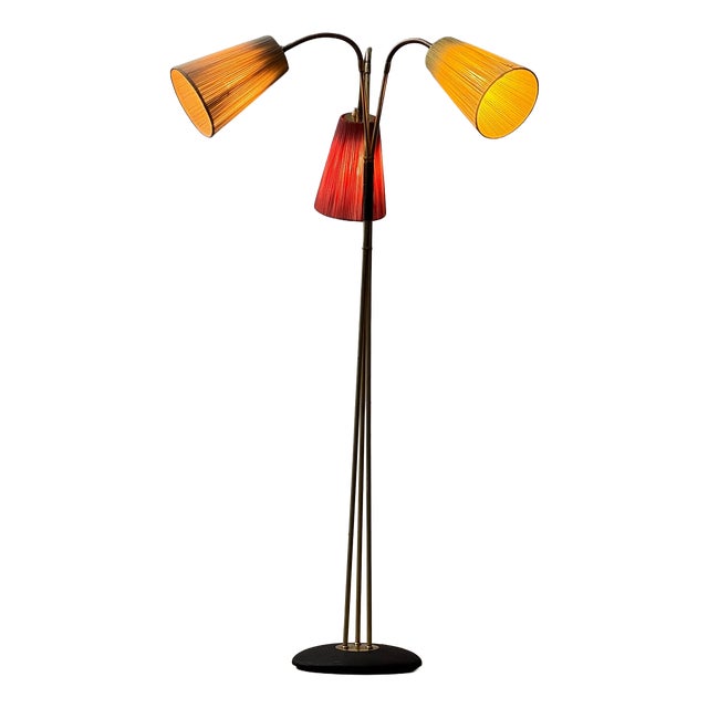 Mid-Century Floor Lamp with Gooseneck, 1960s For Sale