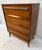 Mid-Century Modern Vintage MCM Four Drawer Walnut Highboy Dresser For Sale - Image 3 of 16