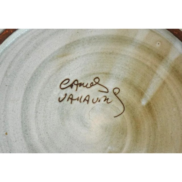 Mid-Century Modern Plates in Vallauris Sandstone by Camos, 1960s, Set of 6 For Sale - Image 3 of 5