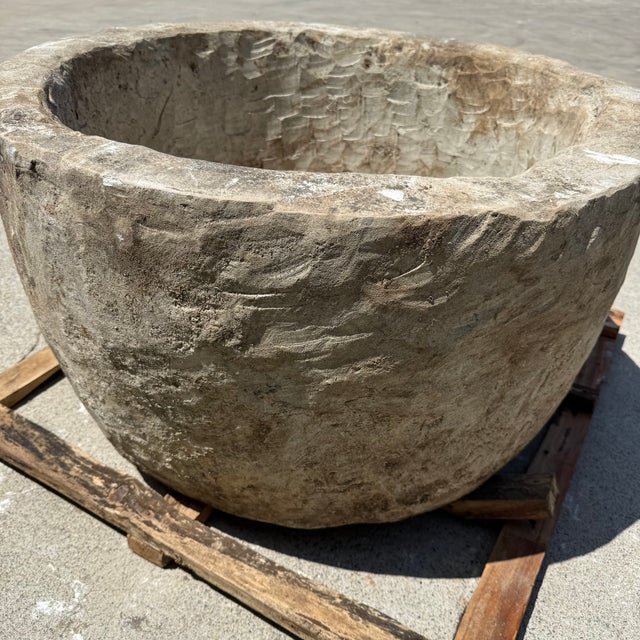 Stone Antique Limestone Trough 51126a For Sale - Image 7 of 9