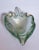 1950s Archimede Seguso Murano Glass Leaf Bowl Green Gold Bullicante For Sale - Image 6 of 17