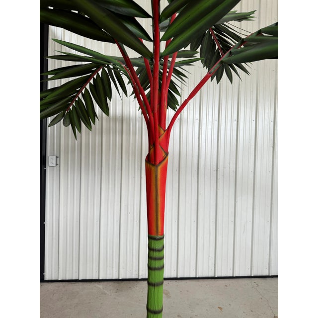 Monumental Coastal Canvas Lipstick Palm Tree Chairish