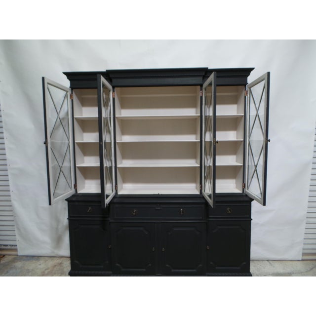 Gustavian (Swedish) 1950s Gustavian Style 4 Glass Door Display Case For Sale - Image 3 of 16