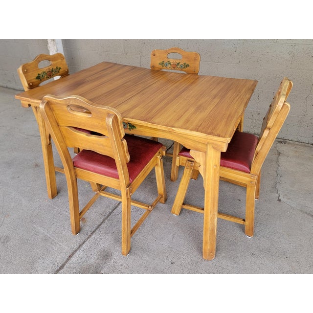 Spanish California Rancho Monterey Style Dining Set 1930's For Sale - Image 3 of 18