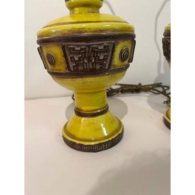 1970s Pair Mid-Century Table Lamps by Designer Zaccagnini For Sale - Image 5 of 7