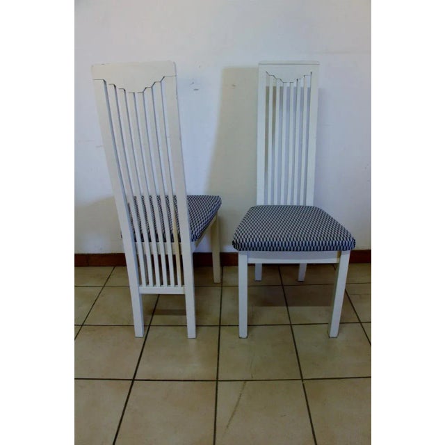 Wood Dining Chairs in the Style of Mackintosh, 1980s, Set of 8 For Sale - Image 7 of 8