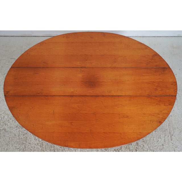 Wright Table Co Walnut Drop Leaf Table For Sale In Philadelphia - Image 6 of 17
