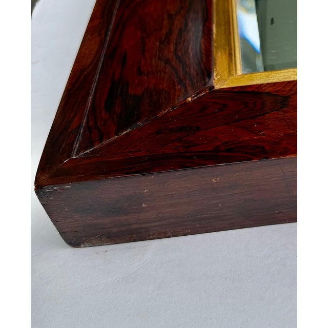English Edwardian Rosewood Wall Mirror With Carved Frame, Circa 1901 For Sale - Image 11 of 15