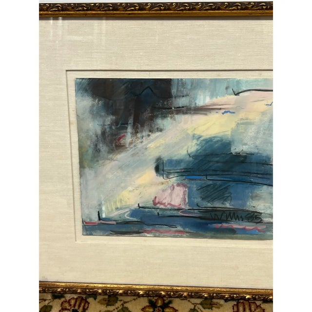 Nancy Willis Berlin Signed Pastel/Oil on Paper, Circa 1985 For Sale In San Francisco - Image 6 of 11