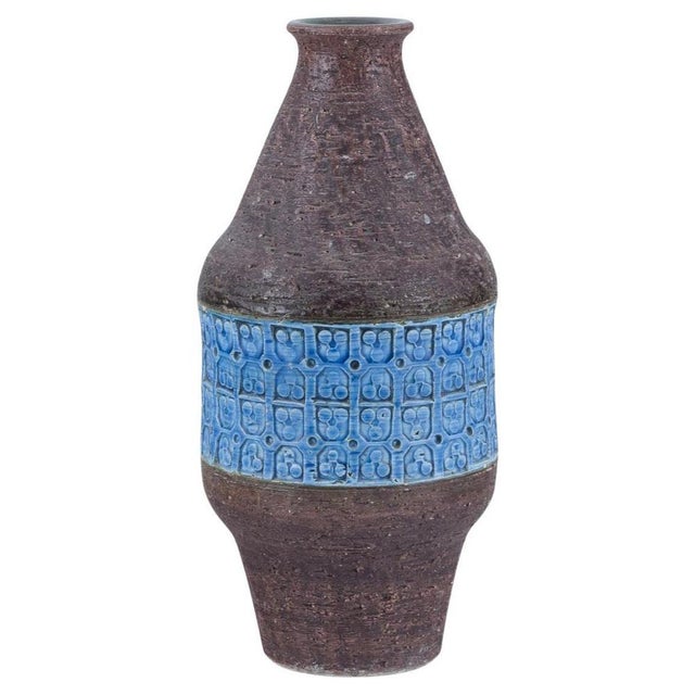 Blue Large Vase in Rimini Blue Glazed Ceramic by Aldo Londi for Bitossi, Italy, 1960s For Sale - Image 8 of 8