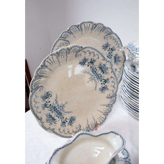 Earthenware Tableware from Saint Amand Hamage, 1890s, Set of 42 For Sale - Image 17 of 18