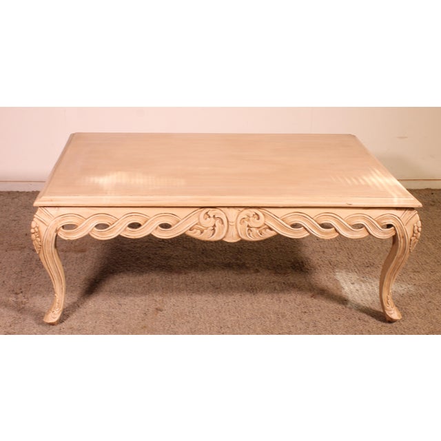 Polychrome Wooden Coffee Table, 1980s For Sale - Image 9 of 13