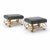 Pair of Sculptural Wrought Iron Side Table or Ottoman Bases With Gilt Finish Circa 1960s For Sale - Image 10 of 10