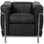 Vintage LC 2/1 Club Chair in Black Leather from Le Corbusier, 2000s For Sale - Image 18 of 18