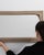 This mirror makes its impression through natural weathered oak frame, rectangular. Originating in France during 1900s, it...