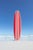 John White, Red and White Striped Retro Surfboard with the Ocean in the Background, Photographic Paper, in Flawless...