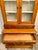 Brown Early 1900s Architectural Oak Display Glass-Front Cabinet on Chest For Sale - Image 8 of 18