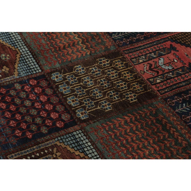 1950s Vintage Turkish Anatolian Rug With Bold Geometric Panel Design - Rug & Kilim For Sale - Image 5 of 7