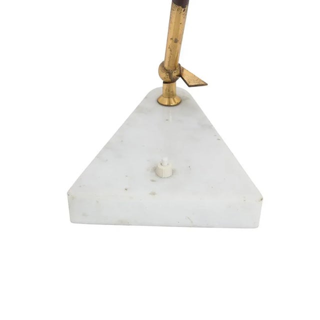 Mid-Century Modern Italian Brown Color Shade Table Lamp from Stilux, 1950s For Sale - Image 3 of 6