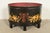 Maitland Smith Neoclassical Hand-Painted Black Lacquered Oval Toleware Box or Chest on Stand For Sale - Image 11 of 15