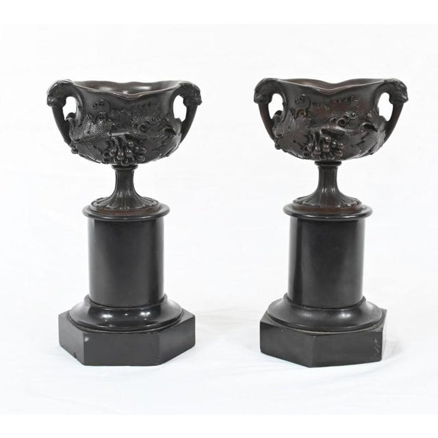 Bronze Grand Tour Urns, 1880, Set of 2 For Sale - Image 10 of 10