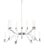 Silver Mid-Century Chrome Chandelier Light Fixture For Sale - Image 8 of 8