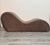 Brown Italian Mocha Mohair Velvet S Shaped Chaise Lounge, 1970s For Sale - Image 8 of 9
