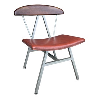 Widdicomb Mueller Aluminum and Wood Side Chair For Sale