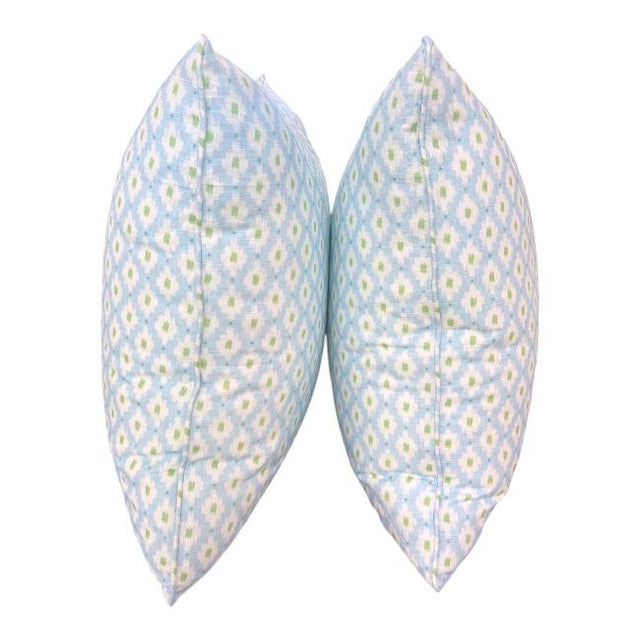 Hollywood Regency 22" Dottie Heron Custom Throw Pillows – Pair For Sale - Image 3 of 5