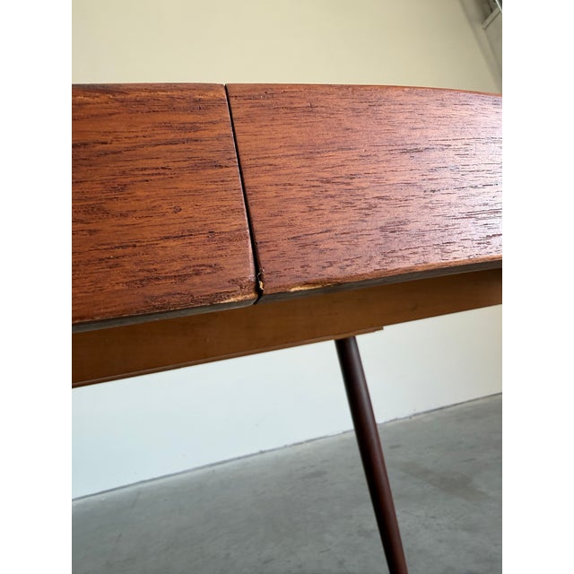 Kai Kristiansen Attrb Danish Teak Dining Table c.1960’s, 2 Leaves For Sale - Image 12 of 14