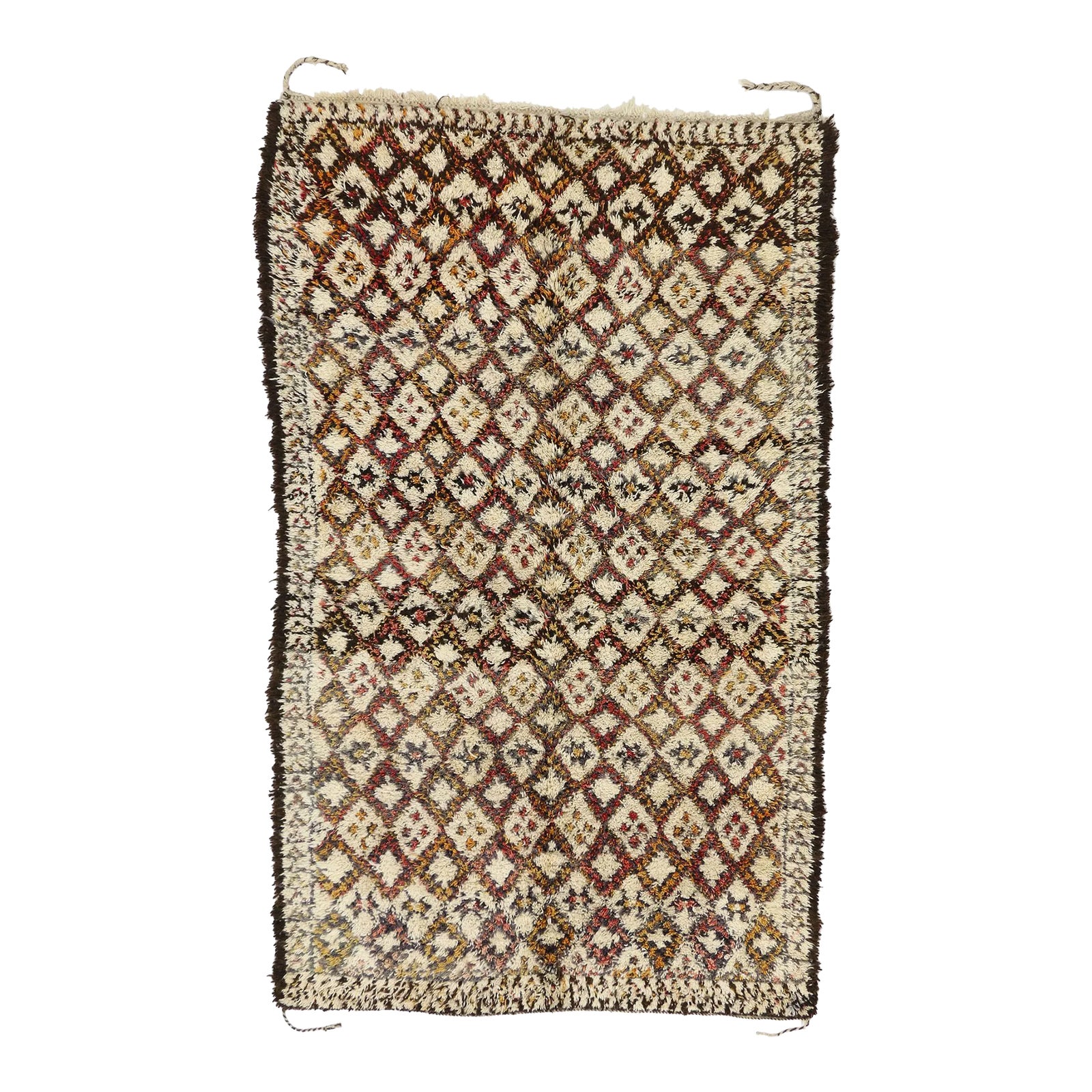 Vintage Moroccan Beni Ourain Rug 06'04 X 10'03 Chairish