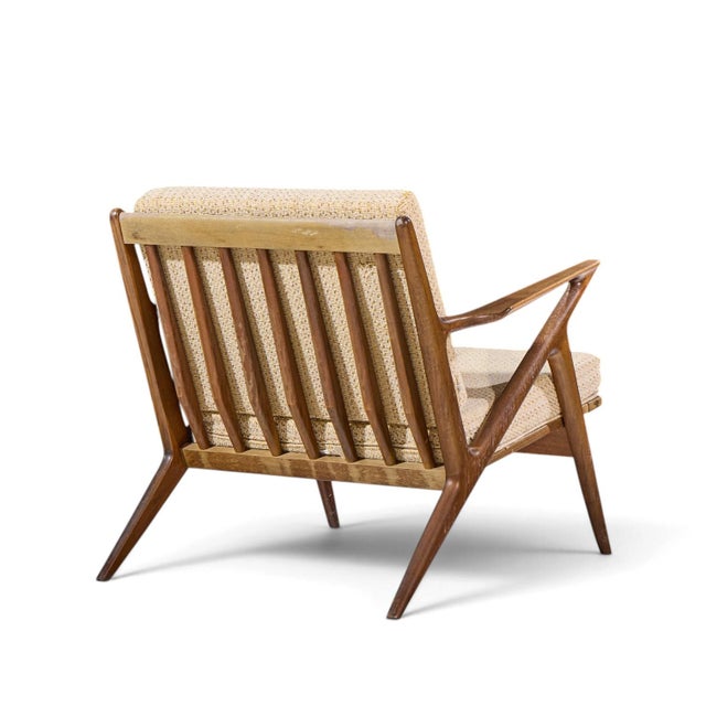 Poul Jensen for Selig Mid Century Walnut Z Lounge Chairs - Pair For Sale - Image 10 of 12