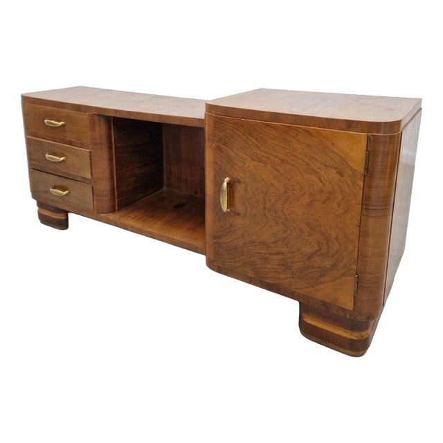 Art Deco Briar Console Table, 1930s For Sale