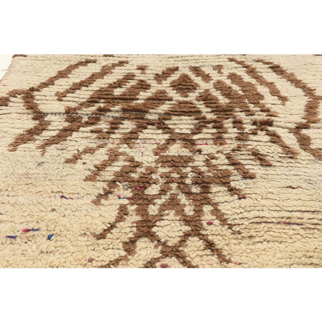 Late 20th Century Vintage Azilal Boucherouite Moroccan Rug, 02'06 X 06'07 For Sale - Image 5 of 10