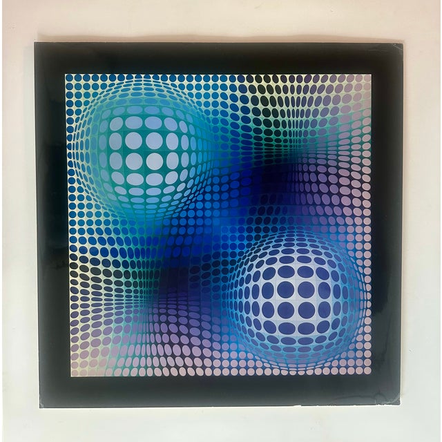 Victor Vasarely (Hungarian/French, 1906-1997) "Feny" Print in vibrant colors, from the Editions du Griffon Neuchatel 1974...