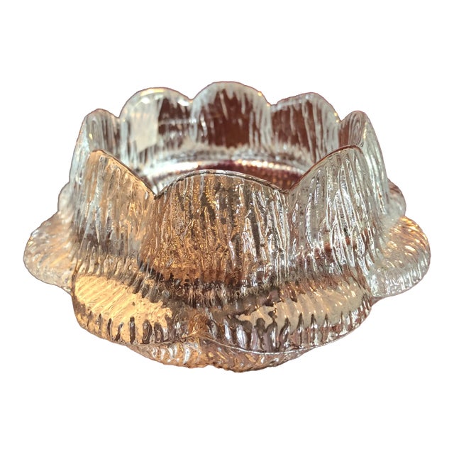 Mid Century Holmegaard Lotus Votive Candle Holder, Denmark For Sale