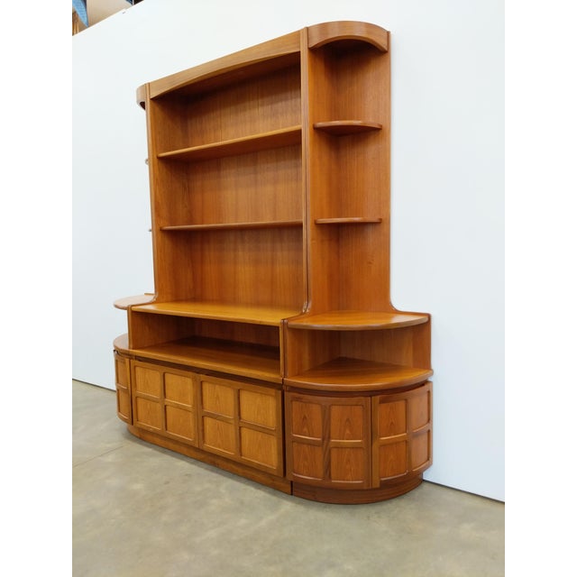 Mid-Century Modern Vintage Mid Century Modern Teak Sideboard / Hutch by Nathan For Sale - Image 3 of 10