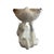 White Vintage Italian Ceramic Monkey Centerpiece Bowl With Clam Shell Compote For Sale - Image 8 of 12