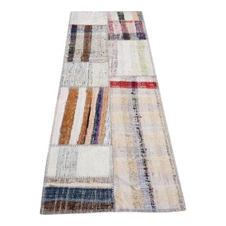 Natural Oushak Vintage Kilim For Sale