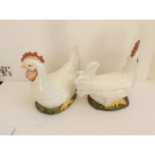 Vintage Chickens Boxes - A Pair For Sale - Image 4 of 11