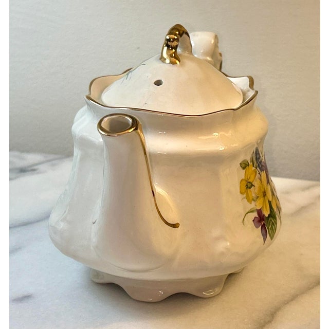 English Mid 20th Century Arthur Wood Engraved Tea Pot For Sale - Image 3 of 12