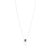 Vintage-Inspired Blue Sapphire & Diamond Floral Pendant Necklace 14k White Gold For Sale - Image 4 of 14