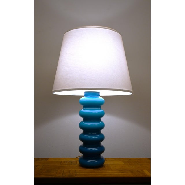 Swedish Art Glass Table Lamp by P-O Ström for Alsterfors, 1960s For Sale - Image 9 of 9