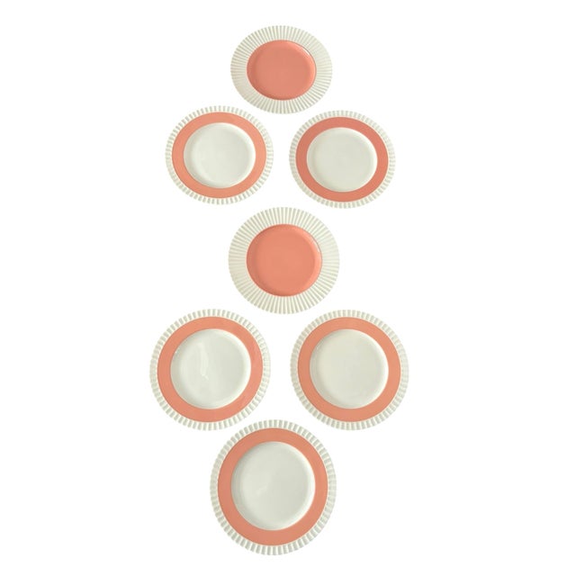 Vintage Lenox Classic Coral Dinner Plates - A Set of 7 For Sale In New York - Image 6 of 10