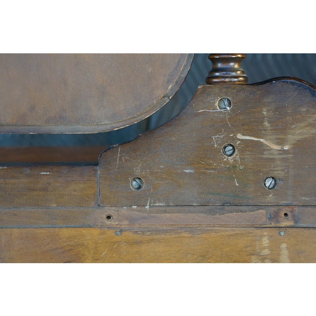 Antique Knox-Hutchins Burled Walnut 4 Drawer Dresser With Mirror & Jewelry Boxes For Sale - Image 18 of 18