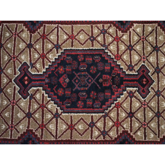 Rug Hamadan in Wool and Cotton For Sale - Image 3 of 10